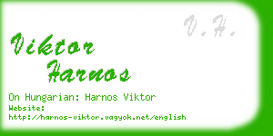 viktor harnos business card